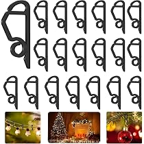 MorningRo 50 Dachrinnen-Clips Für Weihnachtslichter – Aluminium, Wetterfest, Einfach Zu Montieren
