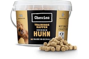 Chewies Cuffia per allenamento di pollo – Monoprotein Snack per cani – 300 g – senza cereali e senza zucchero – Morbido dolcetti per addestramento del cane – ipoallergenico