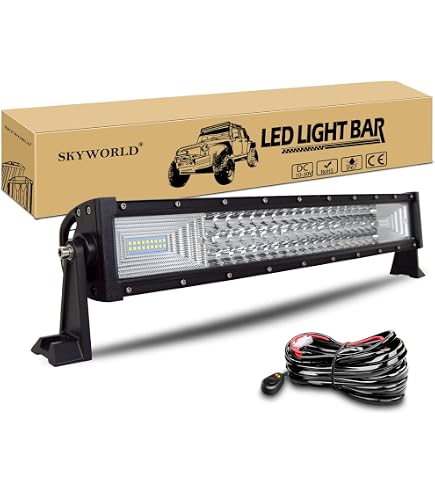 Light Bar PICAA Curved 42 Inch 540 W LED Work + Magnetic Led Light Bar