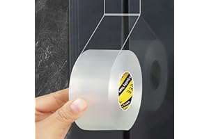 MILEQEE Weather Stripping Clear, 1-3/8in x 32.8FT, Window Seal Weather Strips for Winter, Garage/Screen/Storm/Commercial Window Frame Door Seals, Block Air Strong Adhesive Insulation, 0.5mm Thick