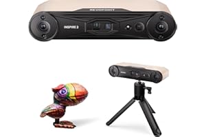 Revopoint INSPIRE 2 Escáner 3D para Impresión 3D, Precisión hasta 0,03 mm, Láser Multilínea y Luz Estructurada, Escaneo Inalámbrico y Exterior, a Todo Color, para iOS/Android/Win10/11, Estándar