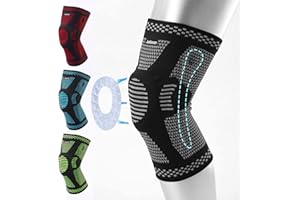 Junboran Tutore Ginocchio Menisco Legamenti, Ginocchiera Ortopedica di Assistenza Medica, Ginocchiere Sportiva per Sollevamento Pesi e Corsa per Uomo e Donne(L,verde)