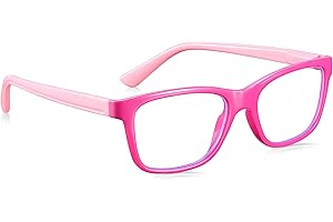 Read Optics Blaulichtbrille für Kinder und Jugendliche im Alter von 3 bis 10 Jahren, Computerbrille ohne Sehstärke zum Schutz der Augen und zur Vermeidung von Augenbelastung und Kopfschmerzen