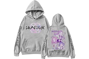 Bauxhie Damen Herren Demon Hunters Hoodie Rumi Kapuzenpullover Sweatshirt Zoey Kostüm für Halloween