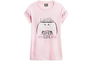 CityComfort Girls T Shirts, Gamer Girl T-Shirt 7-15 Years Gaming Merchandise