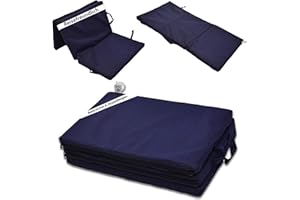 ‎BEST FOR KIDS Best For Kids Foldable Mattress for Children, Folding Mattress for Travel Cot 120 x 60 cm, Antibacterial Foam with Washable Polyester Cover, Foldable Single Mattress - (Navy Blue)