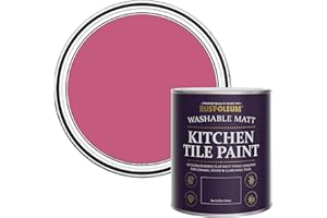 Rust-Oleum Pink water resistant Kitchen Tile Paint in Matt Finish - Raspberry Ripple 750ml
