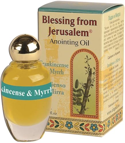 Olio di prima qualità Holy Unzione fatto a mano e benedetto in Israele, ricetta biblica con