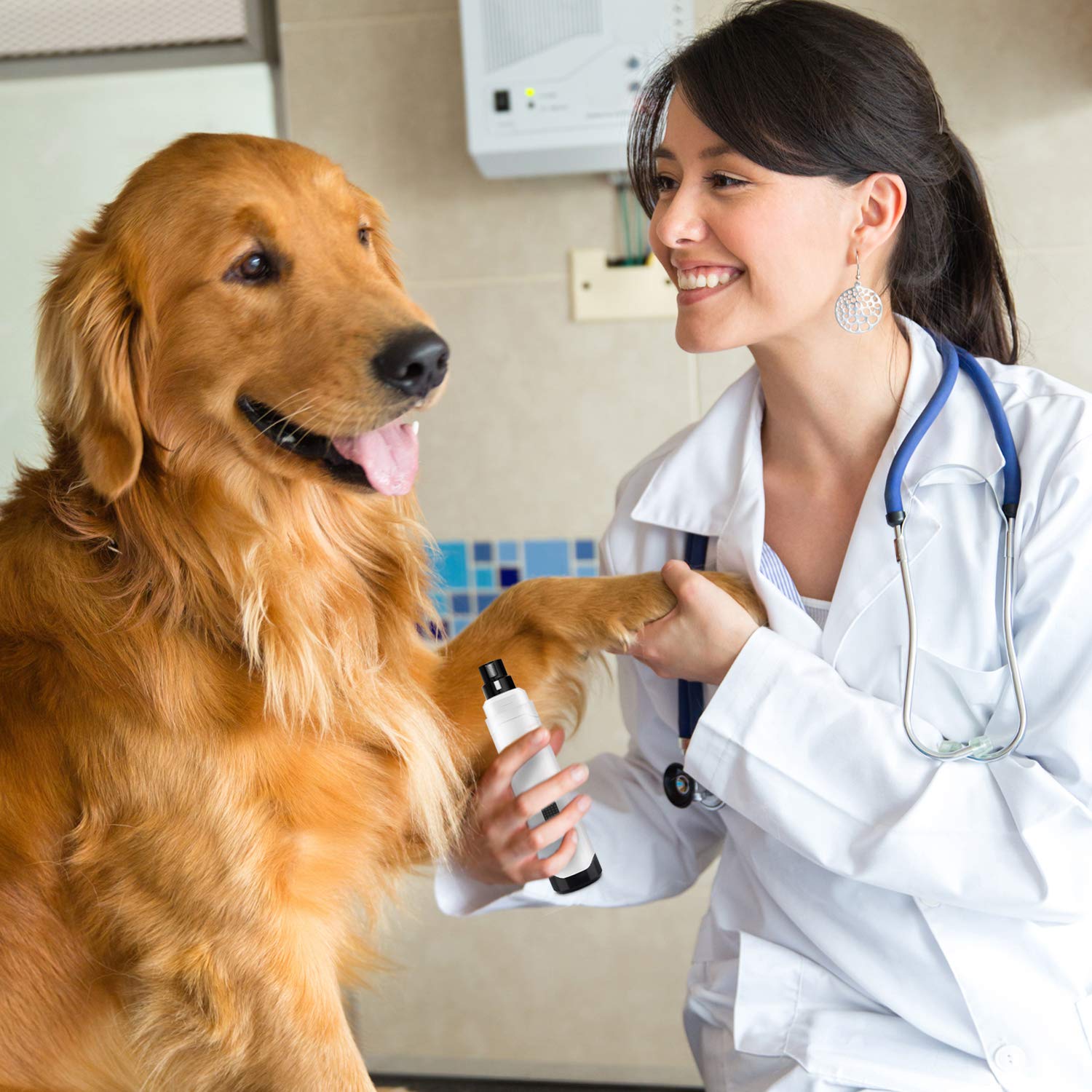 Kriogor-Lime--Ongle-pour-Chien-Chat-Coupe-Ongle-Chien-lectrique-sans-Fil-avec-2-Vitesses-USB-Chargeur-et-Professionnel-Soin-des-Ongles