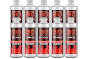 10 x 1 Litro Bioetanol Premium Transparente para chimeneas