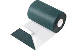 aotusoa Nastro Autoadesivo Verde per Connessione Erba Sintetica Esterno Collegamento e Fissaggio di Erba Artificiale Giardino Cucitura per Prato Tappeto (a Faccia Singola, 150mm x 15 m)