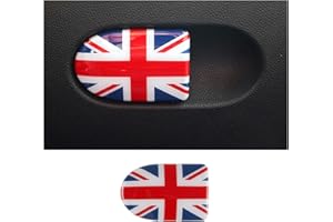 uvcany MINI F55 F56 F57 Union Jack Glove Box Compartment Handle Cover Trim for Mini Cooper One/S/JCW F55 Hatchback,F56 Hatchback,F57 Convertible(Union Jack Blue)