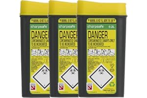 Sharpsafe Disposable Sharps Bin 0.2 litre - Pack of 3
