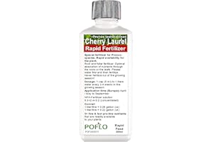 POFLO Cherry Laurel - Prunus laurocerasus Liquid Fertilizer HighTech NPK Plant Food - Root, Soil, Foliar Fertiliser (250ml)