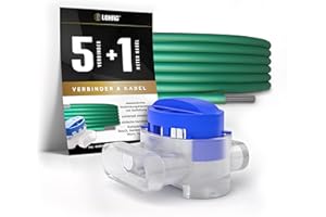 lohag® 5 Kabelverbinder + 1m Begrenzungskabel inkl. Reparaturset - wasserdichte Verbindungsklemmen mit Gelfüllung Gelklemmen - Kompatibel für Bosch, Gardena, Husqvarna, Worx, Yard Force