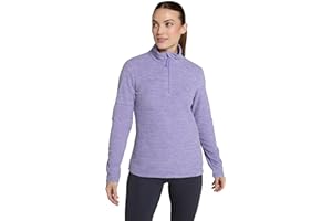 Mountain Warehouse Snowdon Womens Fleece Top - Warm Pullover, Lightweight Sweater, Half Zip, Breathable Ladies Tee, Quick Drying - For Spring Summer, Walking, Travelling