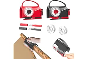 SMDBZDA Geschenkpapier Schneider für Rollen, 2 Stück Geschenkpapier Cutter mit 2 austauschbaren Klingen, 4 Stücke Klebeband, Wrapping Paper Cutter, für Weihnachtlicher, Geburtstag Geschenkpapier
