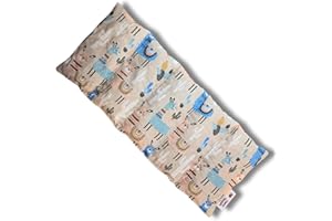 FRANZIS NÄHSTUBE Cuscino per fossa di ciliegio 50x20cm Alpaca Terapia del caldo e del freddo Cuscini in grani 100% cotone