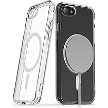 Encased Set di custodie a portafoglio progettate per iPhone 14 Pro Max con supporto magnetico per carte di credito (pellicola protettiva inclusa) compatibile con MagSafe, Crystal Clear (3 in 1