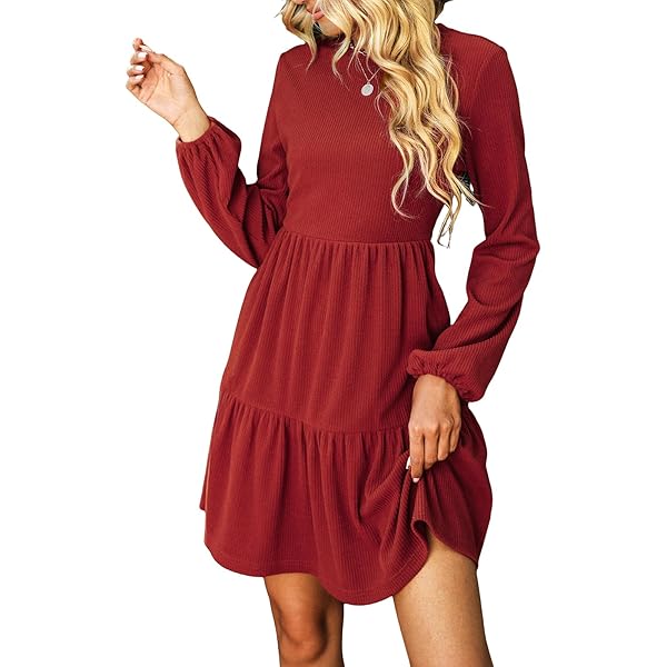 CUPSHE Vrijetijdsjurk voor dames, volant met trekkoord, lange mouwen, V-hals, zonder riem, losse partyjurk, A-lijn, cocktailjurk, mini-jurk, Zwart, S