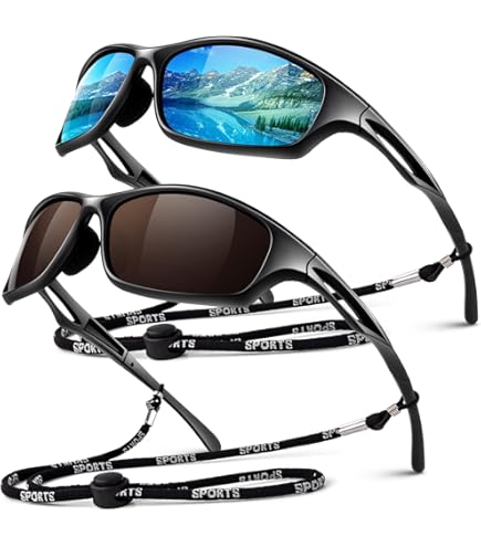 3 stuks zonnebril, fietsbril, gepolariseerde zonnebril, sportbril voor dames en heren, UV400-bescherming, veiligheidsbril, snelle bril, sport, loopbril voor outdoorsport, vissen, autorijden, reizen