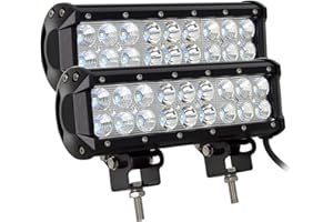AUXTINGS 9" in 54W LED Light Bar Spot Flood Combo Beam 5400LM for Offroad Pick up trucks SUV 4WD AWD ATV UTV Boat Van Wagon Van Camper F150,2Pcs