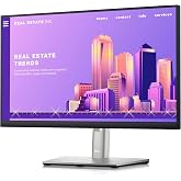 شاشة Dell مقاس 21.5 بوصة، 1920 x 1080 FHD 60 هرتز، 5 مللي ثانية، IPS مضاد للانعكاس، 16:9، HDMI، DisplayPort Black، P2222H
