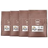 by Amazon cialde compatibili con Senseo, tostatura intensa, Forte, 144 unità, 4 Confezioni da 36 - Certificato Rainforest All
