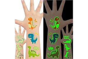 Acevegue Dino tatuering barn, ingen klippning dinosaurier barn tatuering pojkar dinosaurie-dekal dinosaurie leksak dinosaurie