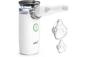 Pulox IN-100 Inhalator - Elektrisk Nebulisator Inhalationsapparat - Tyst, bärbar, uppladdningsbar för barn och vuxna med hosta och förkylning