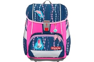 Step by Step Neon Pull-Over für 2in1 Plus Schulranzen, pink, Reflektorüberzug mit Leuchteffekt für mehr Sichtbarkeit, einfache Anbringung