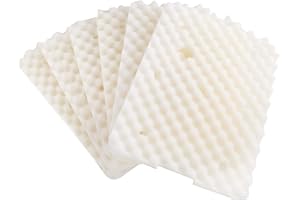 LTWHOME Mousses Filtrantes de Rechange Convient pour The Hozelock Ecopower+ et Ecomax Gamme de Filtres (Paquet de 6)