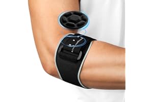 Fefod Tutore Epicondilite Gomito, Regolabile Gomitiera per Epicondilite, Comodo Tutore Gomito con Cuscino D'Aria 3D Rimovibili, per Alleviare il Dolore da Tendinite e Lesioni, per Tennisti, Golfisti