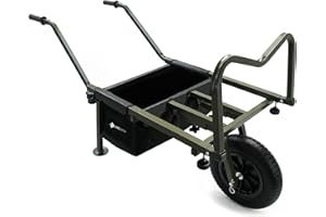 Eurocatch Carretilla XXL - Carro de Pesca - Rueda de PU NO MÁS pinchazos - Desmontable - Ajustable - Incluye Bolsa de Almacenamiento 600Dn - Carro de Transporte Marco Extensible (75cm-100cm)