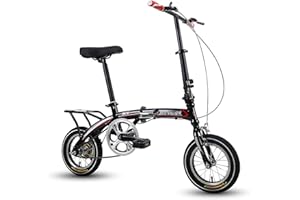 ZDXC Bicicleta Plegable de 12 Pulgadas Bicicleta para Estudiantes Bicicletas Urbanas Compacta para Adultos Mini Bicicleta Plegable Ligera para Trabajar Bicicleta Escolar