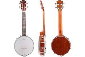 Kmise - Ukulélé à 4 cordes - 58 cm - En bois de Sapele Concert 23 inch (MI1661-FBA)