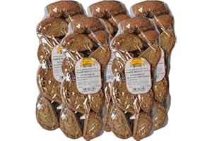 AMANTI TASTE AND PASSION Pane Biscottato Integrale | O' Mascuotto | Specialità Italiana | Alta Qualità Artigianale | 4,8 Kg Freselle | 6 Buste da 800Gr | Ingrediente Caponata Napoletana | Idea regalo