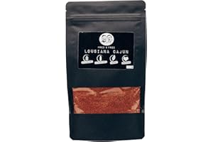 EKNA Fred&Fred Spices - Lousiana Cajun Spice - Bolsa de 120g de mezcla de especias - Especia para parrilla ideal para marinar - Mezcla de especias para todo tipo de carne
