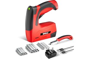 SHALL 4V Cordless 3in1 Brad Nailer/Stapler Kit, Cordless Decorative Stapler with 2500 Staples,Pistola de grapas eléctrica 3 en 1