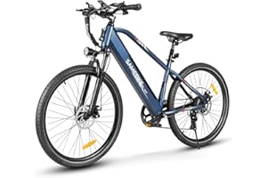SAMEBIKE Electric Bike for Adult, 24" /26"/27.5" Electric Mountain Bicycle with 36V 14AH Removable Battery, Multi-link Suspension Off-road E-bike, Max Range 100km Men and Women
