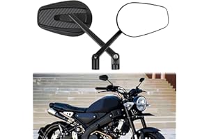 DREAMIZER Specchietto laterale per moto da 8mm e 10mm, Specchietti Retrovisori per moto Compatibili con Yamaha XJ600 MT03 MT07 TMAX Kawasaki Z1000 Z750 Honda CB250F CRF250 XL700 Suzuki GSR600 VZR1800