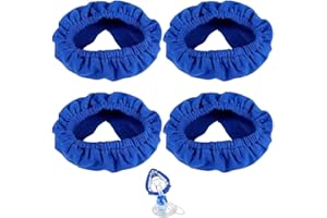 Bbborvox 4 Pcs Mask Cushion Covers for CPAP Blue Cushion Covers Face Pads for CPAP Cotton Face Mask for CPAP Mask Liners Full Face Liners Soft Mask for Most Full Face Masks