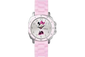Disney Filles Analogique Quartz Montre avec Bracelet en Caoutchouc MN1063