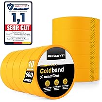 Faserverstärktes Dickes Goldband Für Maler Und Lackierer 19mm X 50m