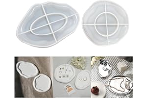 Maygone Bubble Tray Form Untersetzer Silikonform Harz Gießform Beton Zement Bastelformen (weiß)