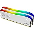 Kingston FURY Beast White RGB Special Edition 32GB 3600MT/s DDR4 CL18 DIMM Desktop Memory (Kit of 2) - KF436C18BWAK2/32
