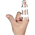 Fidelis Healthcare Finger Splint for Men & Women Injured Finger Immobilization Comfortable Paddding - Size : Medium(Grey)