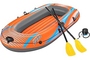 BESTWAY Barca Hinchable para 1 Adulto y 1 Niño Bestway Kondor Elite Raft 2000 196x106x31 cm Multicolor