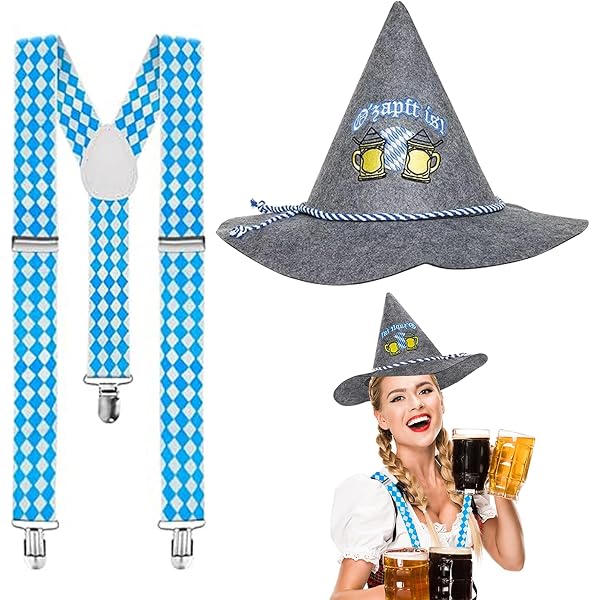 Trachtenfilzhut Mit Feder – Blauer Mini-Filzhut Mit Haarband Für Damen, Oktoberfest & Partys