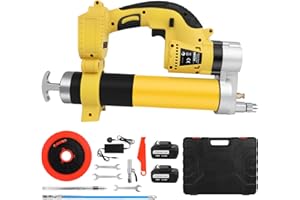 ASUNCELL Engrasadora a Batería 18V, Engrasadora Eléctrica con 2 * 5.5AH Baterías y Cargador, 8000 PSI de Presión, Kit Completo de Pistola de Engrase, para Engrasar Equipo Pesado